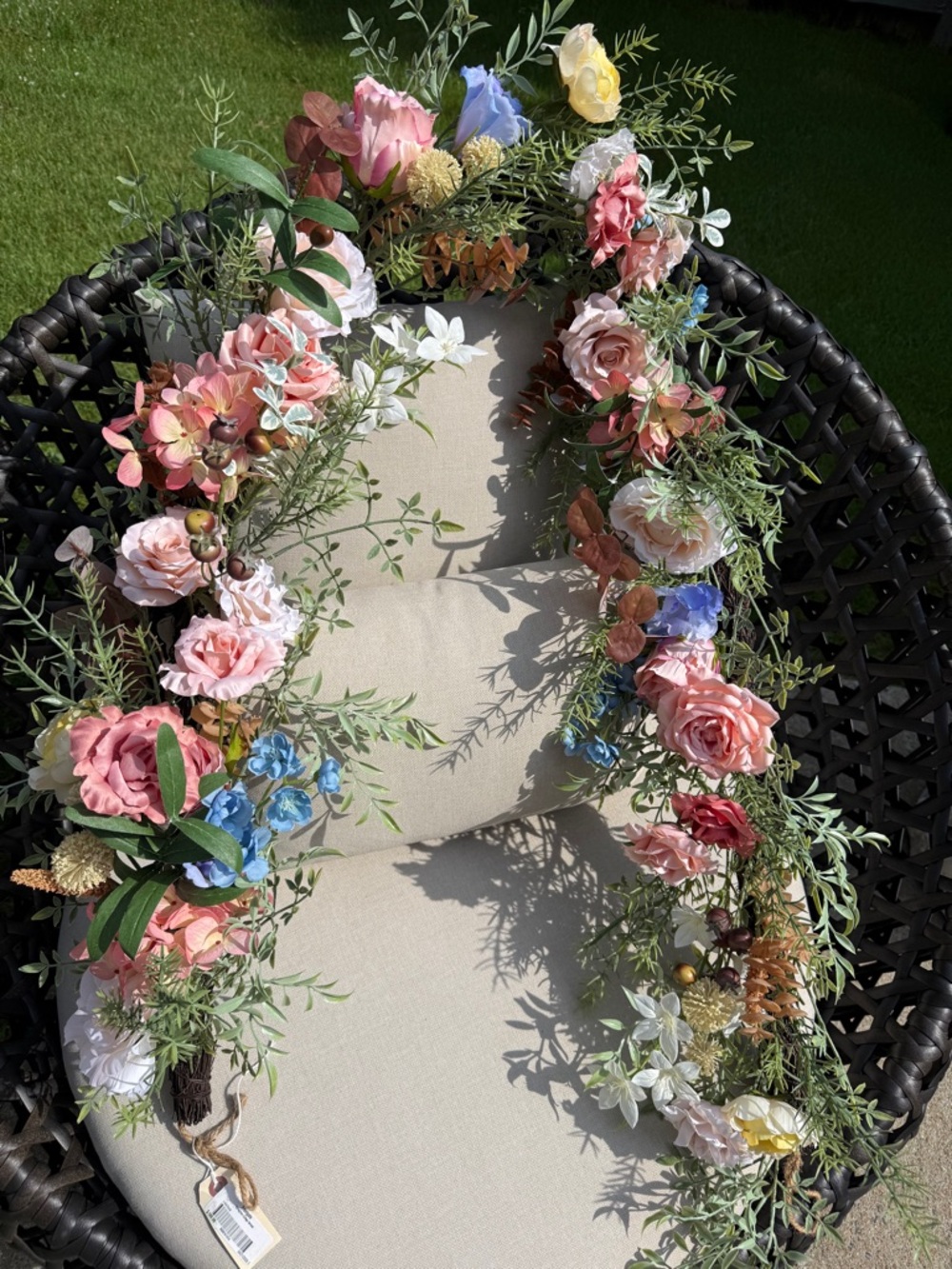 Frontgate Floral Garland - NWT